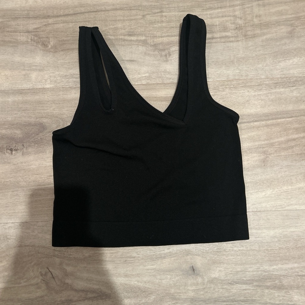 Target Black Sleeveless Crop Top